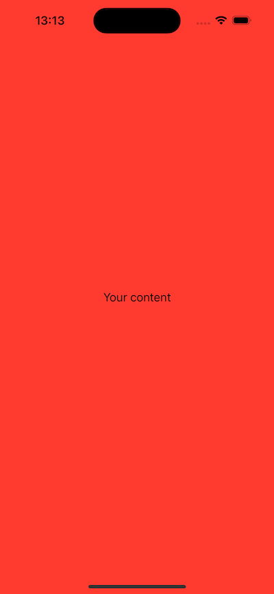 swiftui ignores safe area