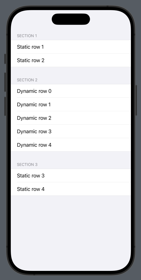 SwiftUI List Style Grouped