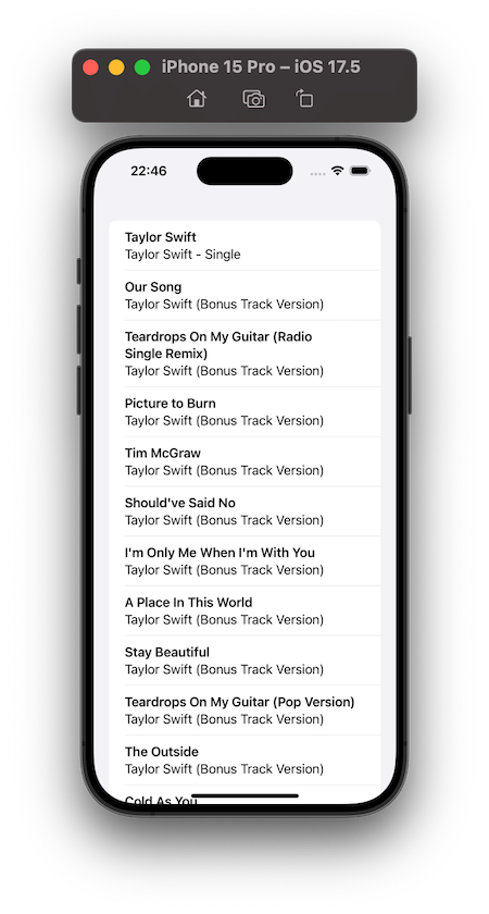 SwiftUI receive json
